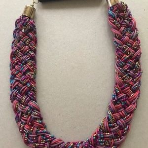 Multi Colored Choker Necklace with Tiny Beading